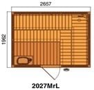 sauna room size