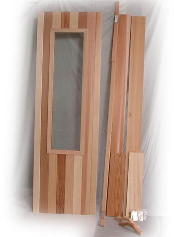 Insulated Cedar Sauna door with Window