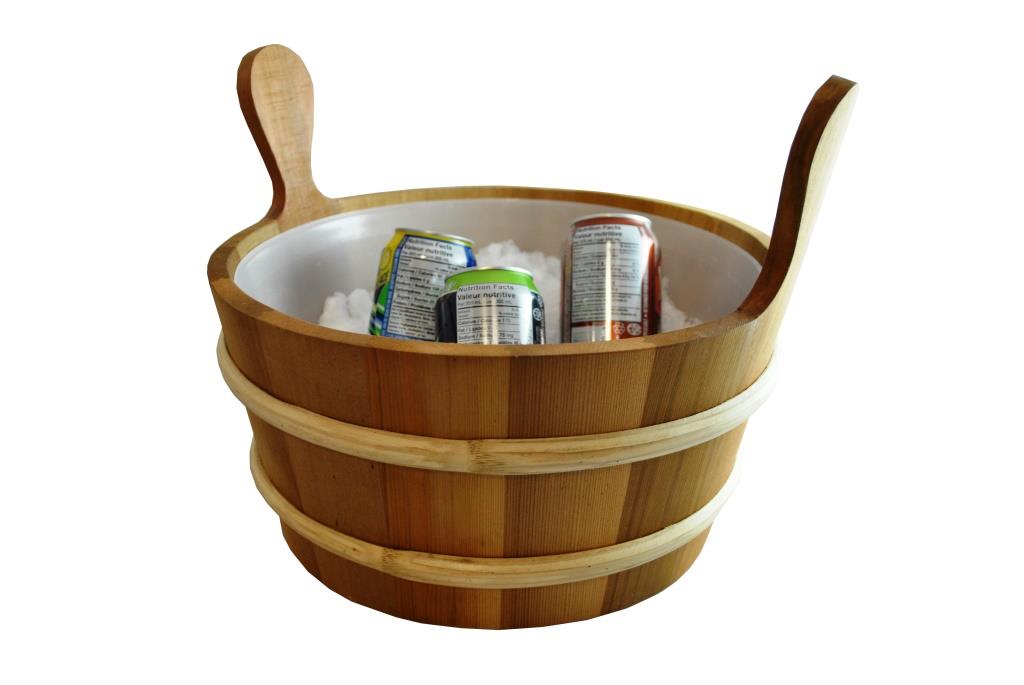 large cedar sauna bucket