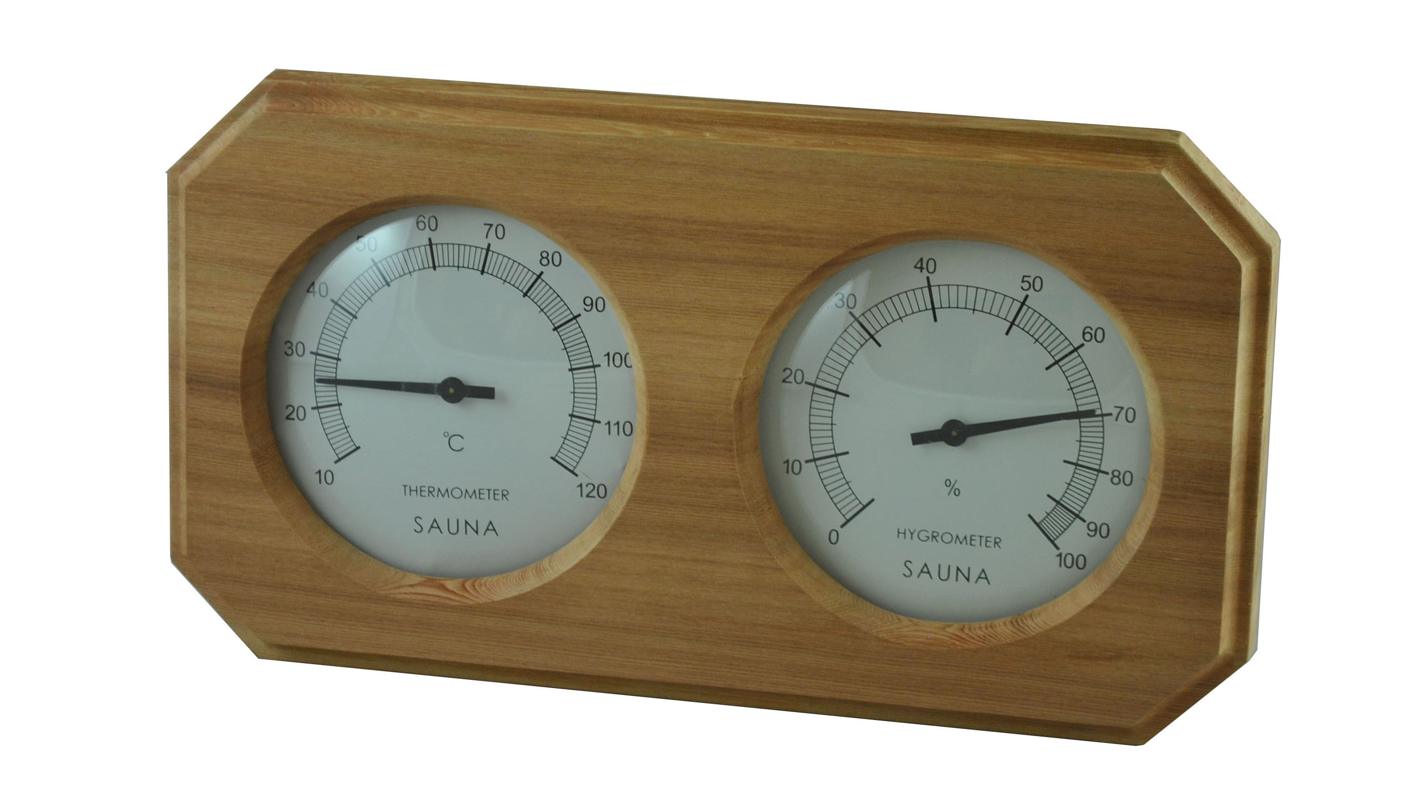 Cedar Sauna Thermometer and Hygrometer Celsius