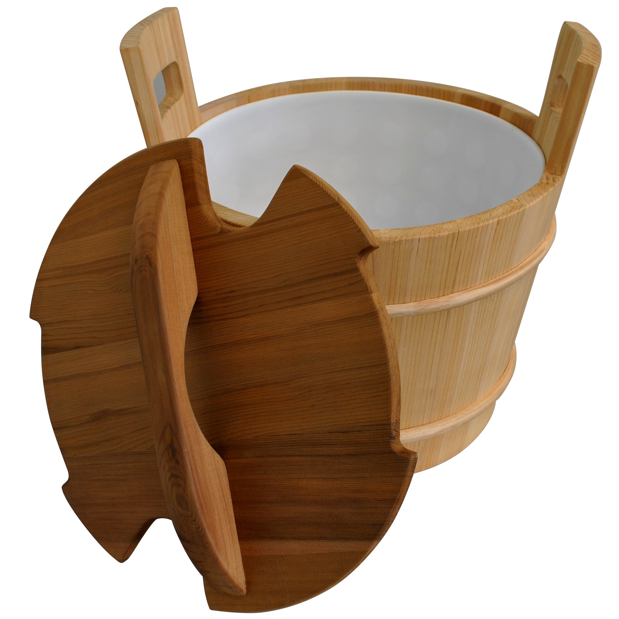 Cedar sauna bucket with lid 18L