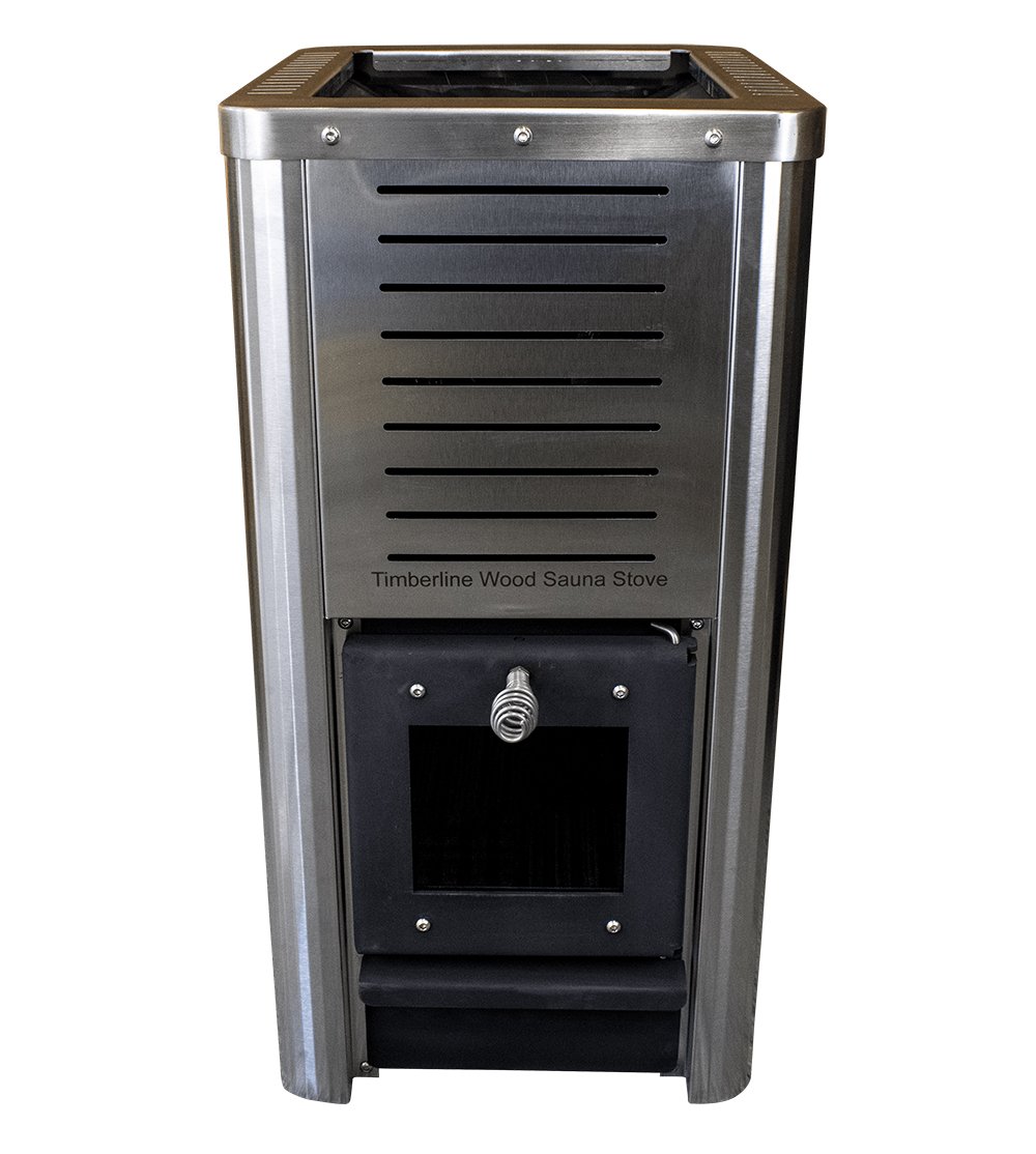 Timberline Wood Sauna Stove - Stainlesss Steel Sauna Heater - Heats 650 Cubic Feet