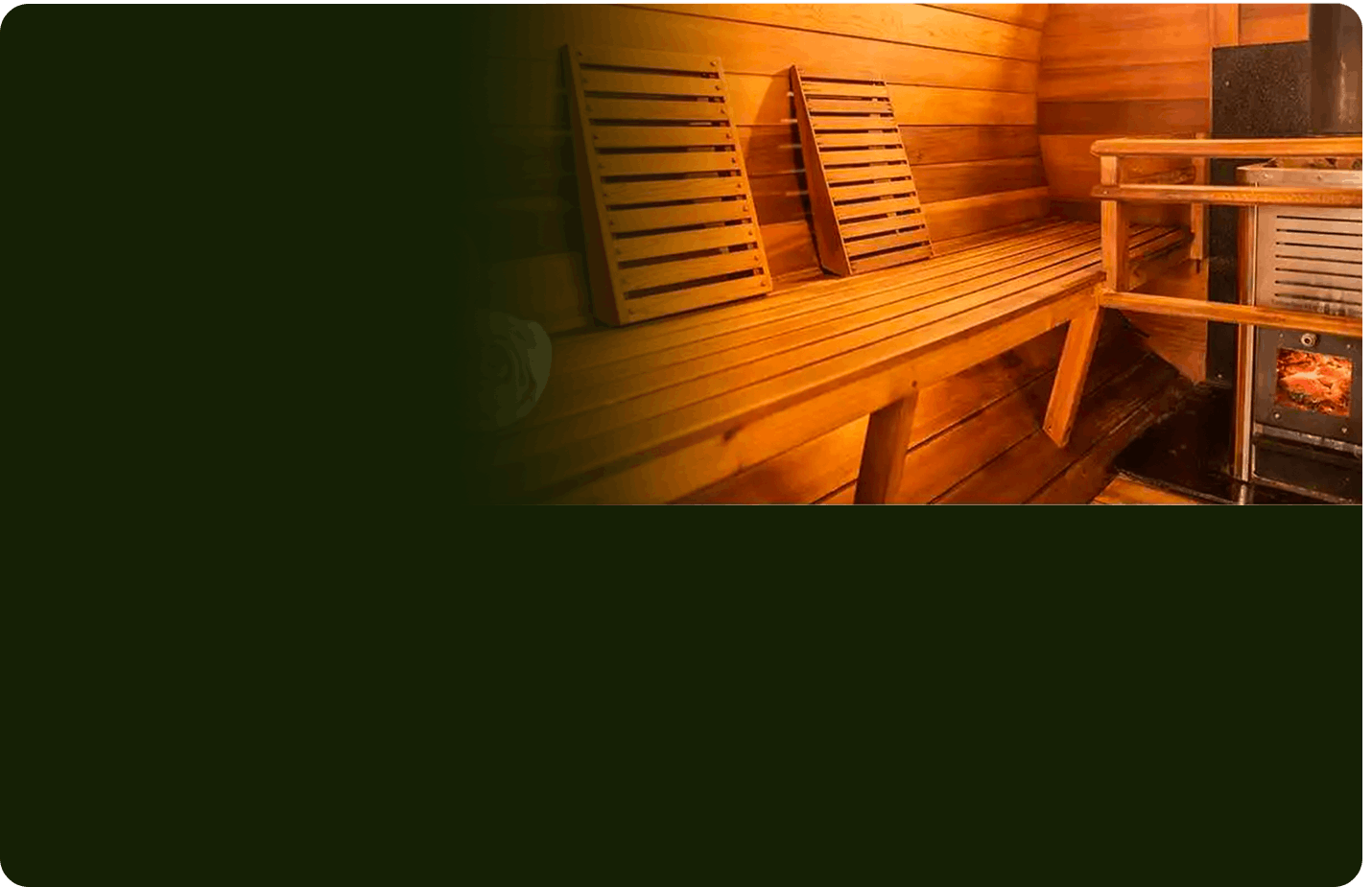 Cedar sauna interior craftsmanship