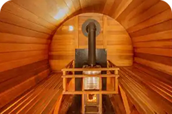 Clear western red cedar boards