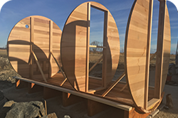 Patent pending sauna stave design