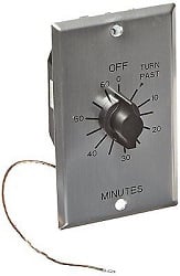 Mechanical sauna timer