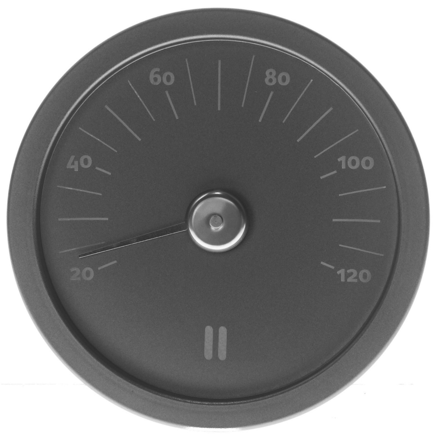 Rento Sauna Thermometer Aluminum Black