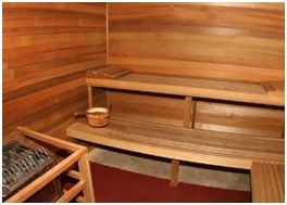 Horizontal Sauna Walls