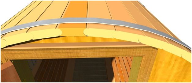 Unique ball and socket stave design shed water on both sides socket stave design
