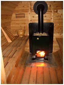 wood heated inside