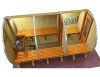 12 x 7 Sauna with Change Room (Wood Fired  Heater)