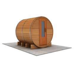 6 foot x 6 foot Barrel sauna (Electric Heater)