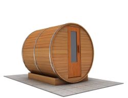7 foot x 7 foot Barrel sauna (Electric Heater)