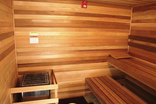 Indoor sauna kit with Finnish Sauna Heater