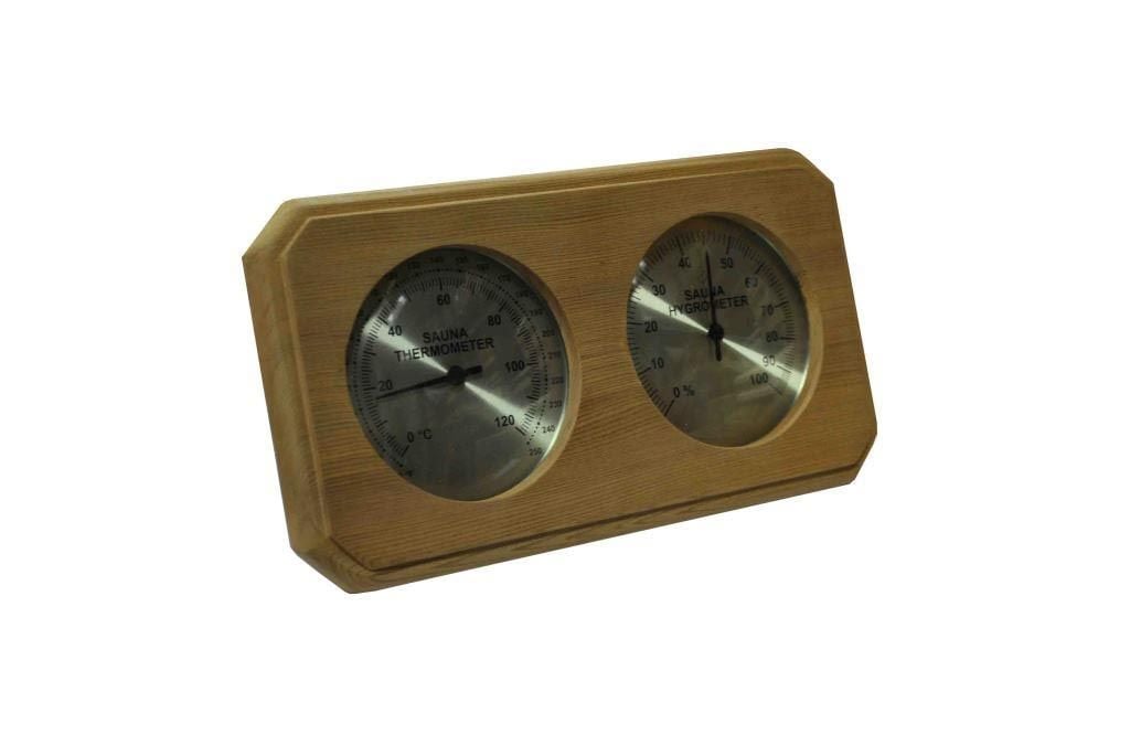 Sauna Thermometer and Hygrometer Cedar