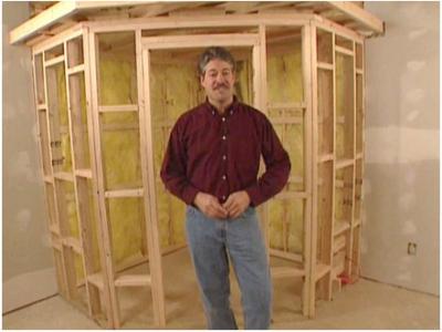 Complete framed unit with roughed in door opening