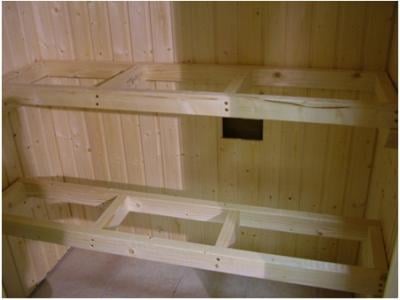 Install seat supports and seats