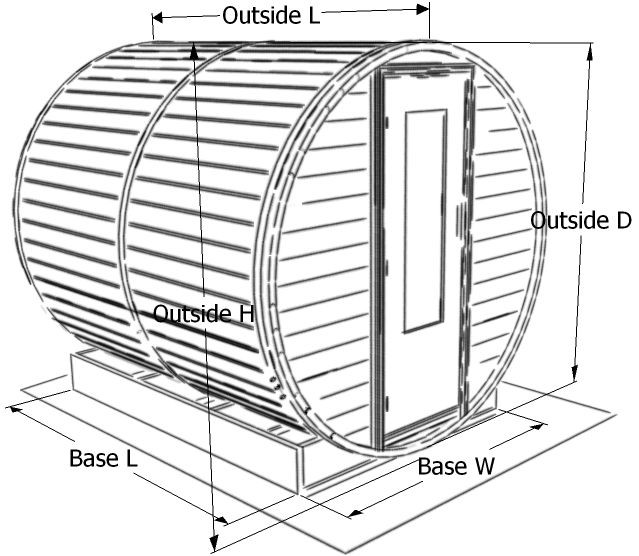 Barrel Sauna Specs