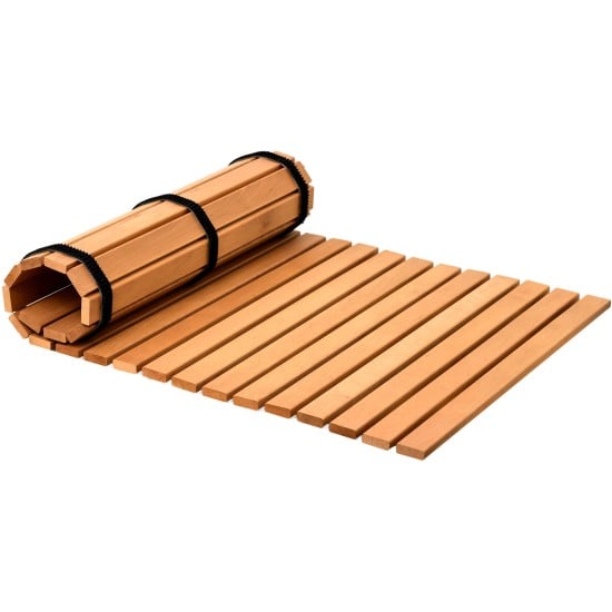 Sauna Wooden Floor Mat – Heat-Treated Alder Wood