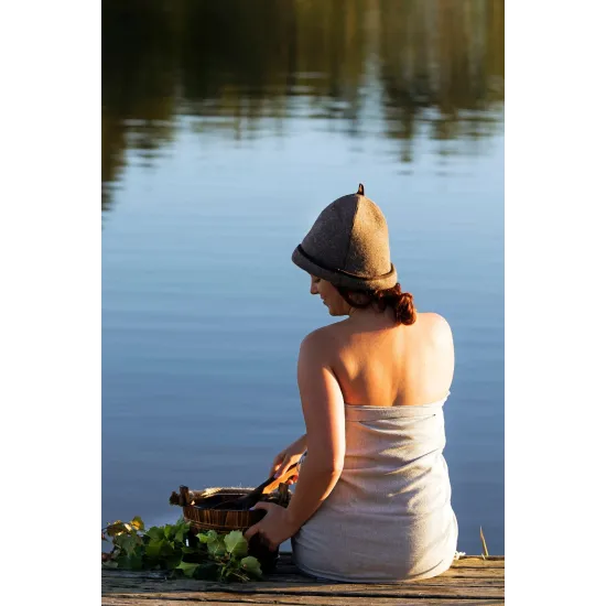 Emendo Felt Sauna Hat - Brown